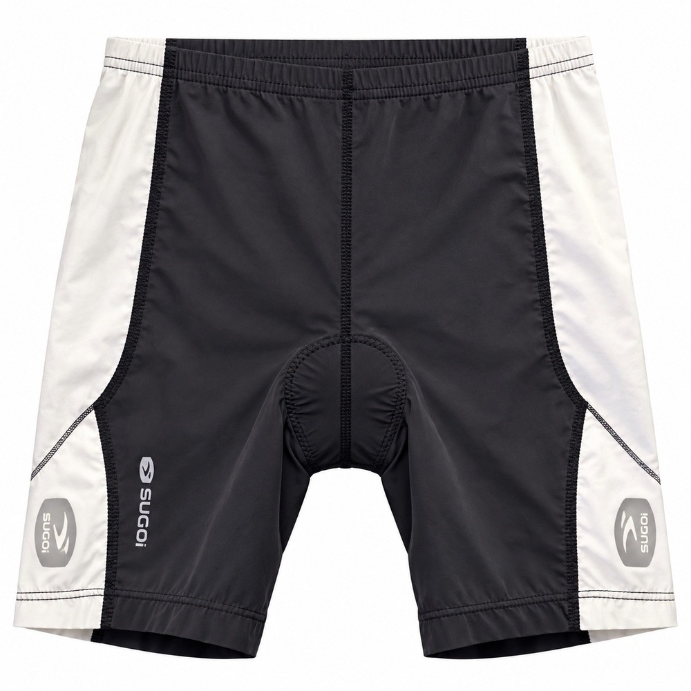 Sugoi Cycling Shorts Womens Medium Black White Padded Chamois Road Bike MTB